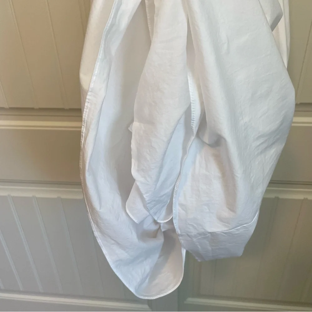 NWOT STAUD Ida Smocked midi dress white size small - Picture 8 of 10